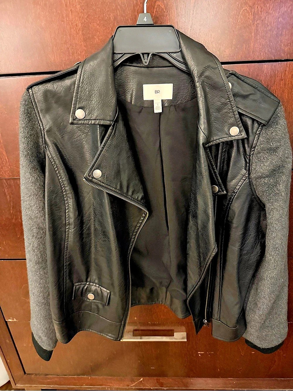 BP. Faux Leather Moto Jacket Size Small Like New